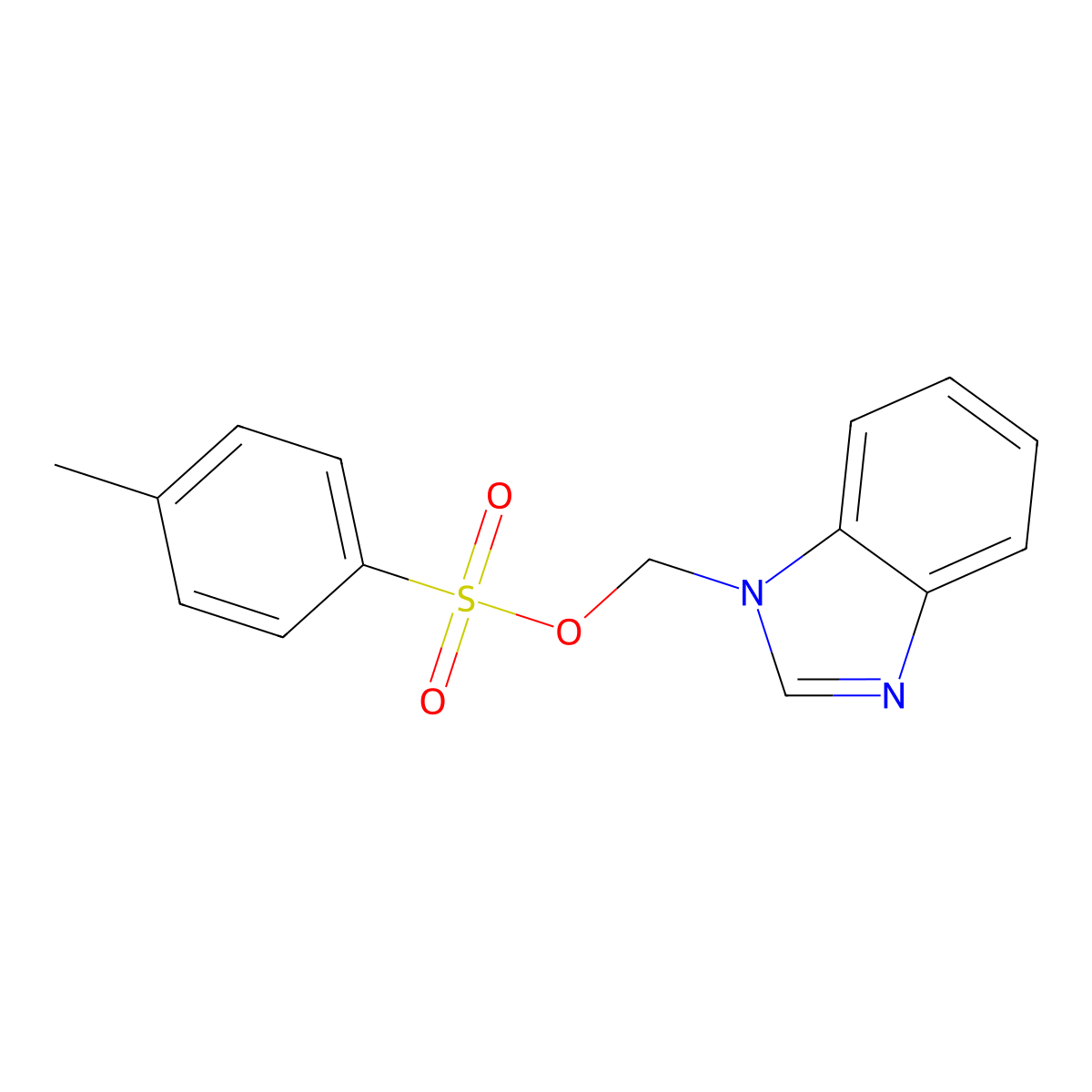 (1H-1,3-benzodiazol-1-yl)methyl 4-methylbenzene-1-sulfonate molecular structure, CAS 2757891-21-5