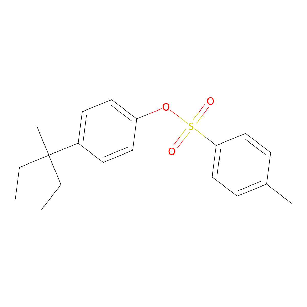 4-(3-Methylpentan-3-yl)phenyl 4-methylbenzene-1-sulfonate molecular structure, CAS 2757891-34-0