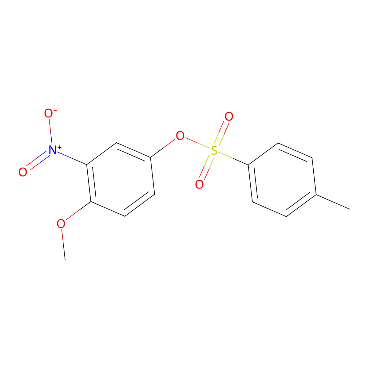 4-Methoxy-3-nitrophenyl 4-methylbenzene-1-sulfonate molecular structure, CAS 2757891-37-3