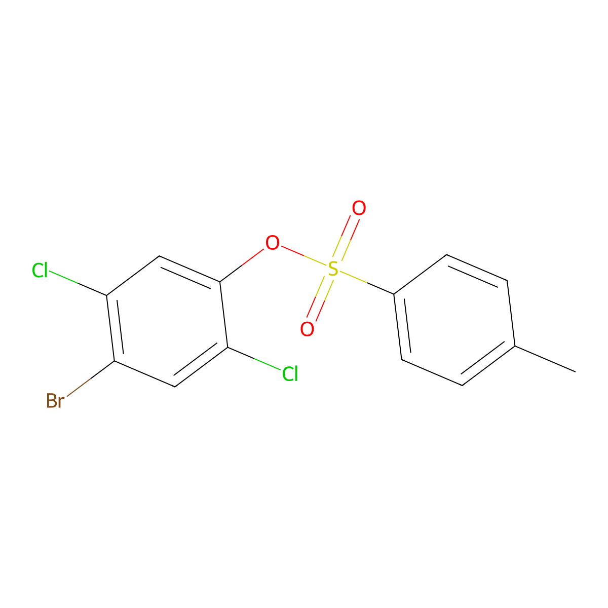 4-Bromo-2,5-dichlorophenyl 4-methylbenzene-1-sulfonate molecular structure, CAS 2757891-38-4