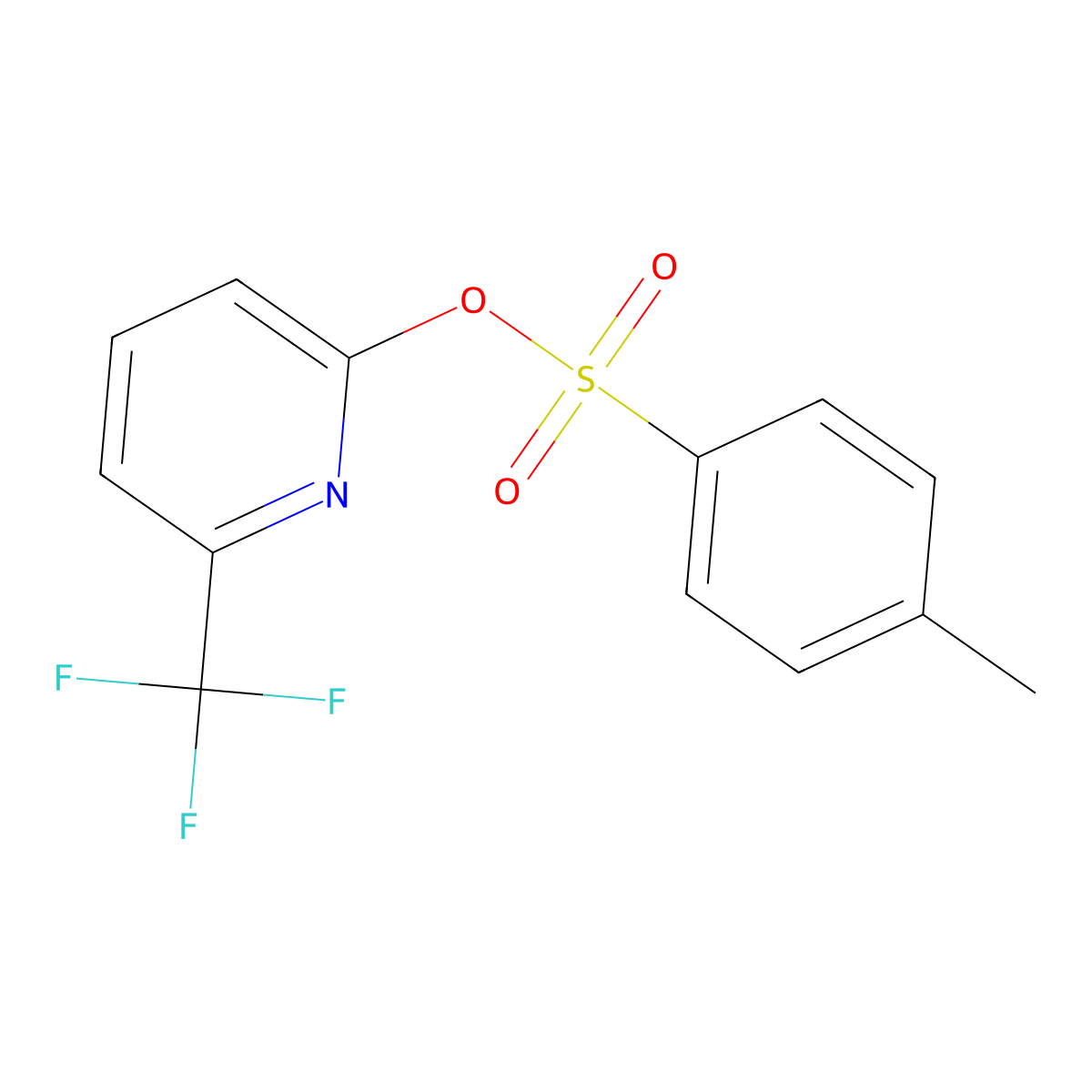 6-(Trifluoromethyl)pyridin-2-yl 4-methylbenzene-1-sulfonate molecular structure, CAS 2757891-41-9