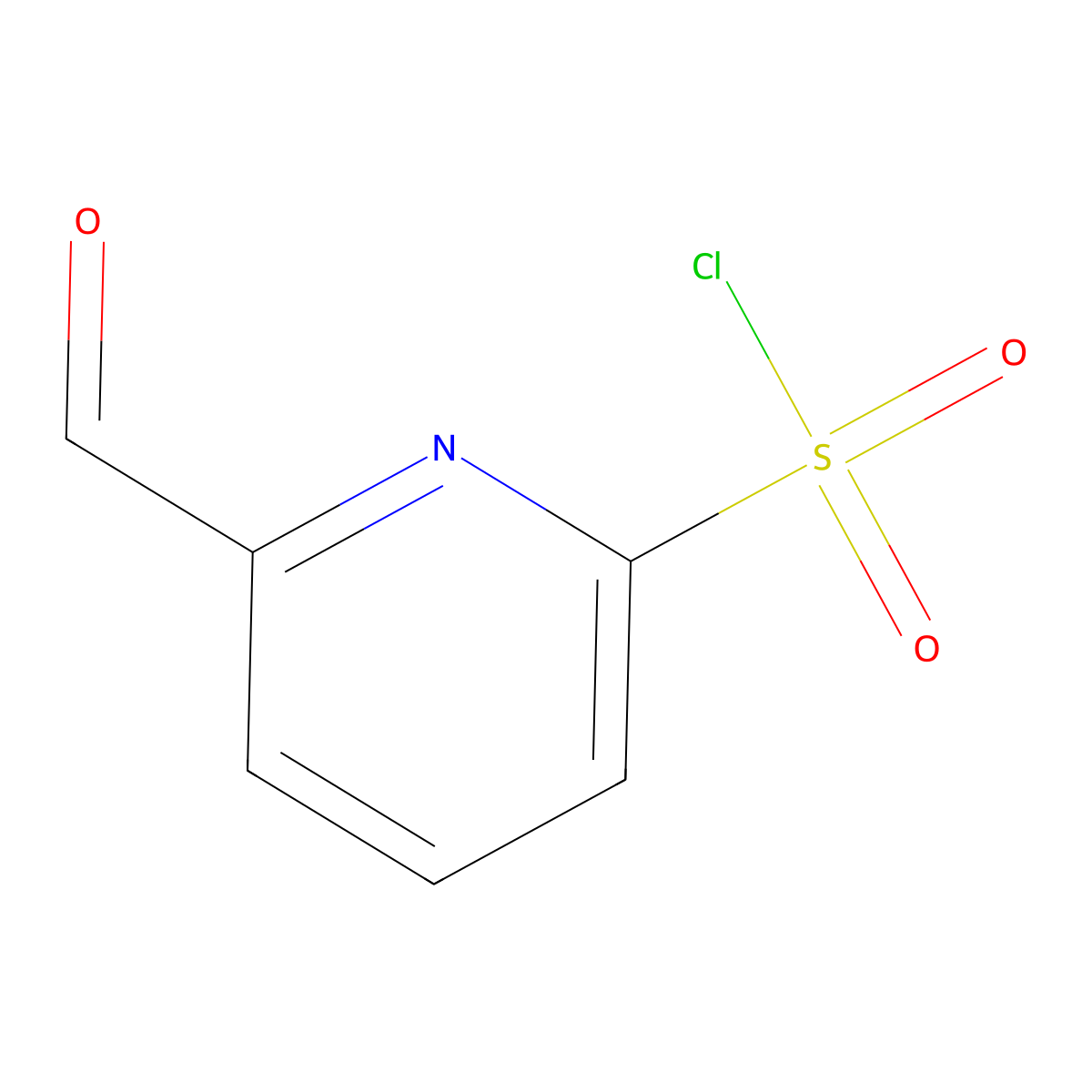 6-Formylpyridine-2-sulfonyl chloride molecular structure, CAS 2757891-47-5