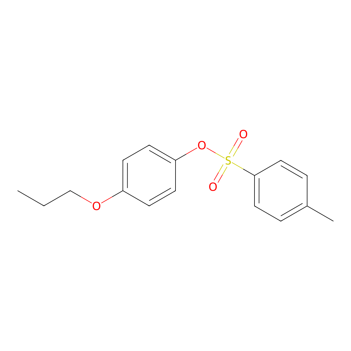 4-Propoxyphenyl 4-methylbenzene-1-sulfonate molecular structure, CAS 2757891-65-7