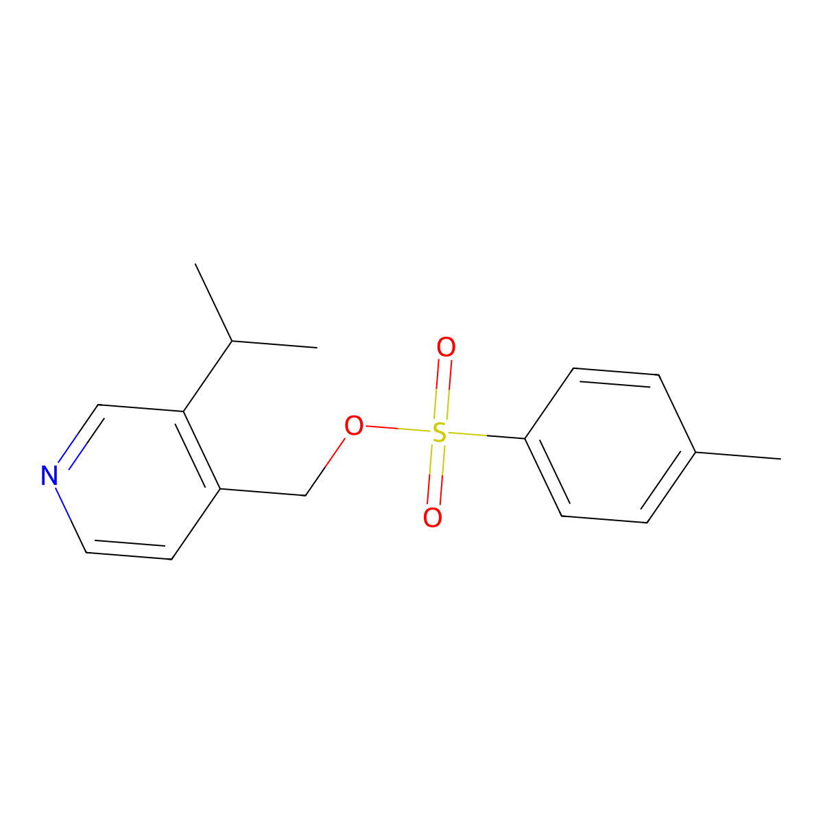 [3-(Propan-2-yl)pyridin-4-yl]methyl 4-methylbenzene-1-sulfonate molecular structure, CAS 2757891-87-3