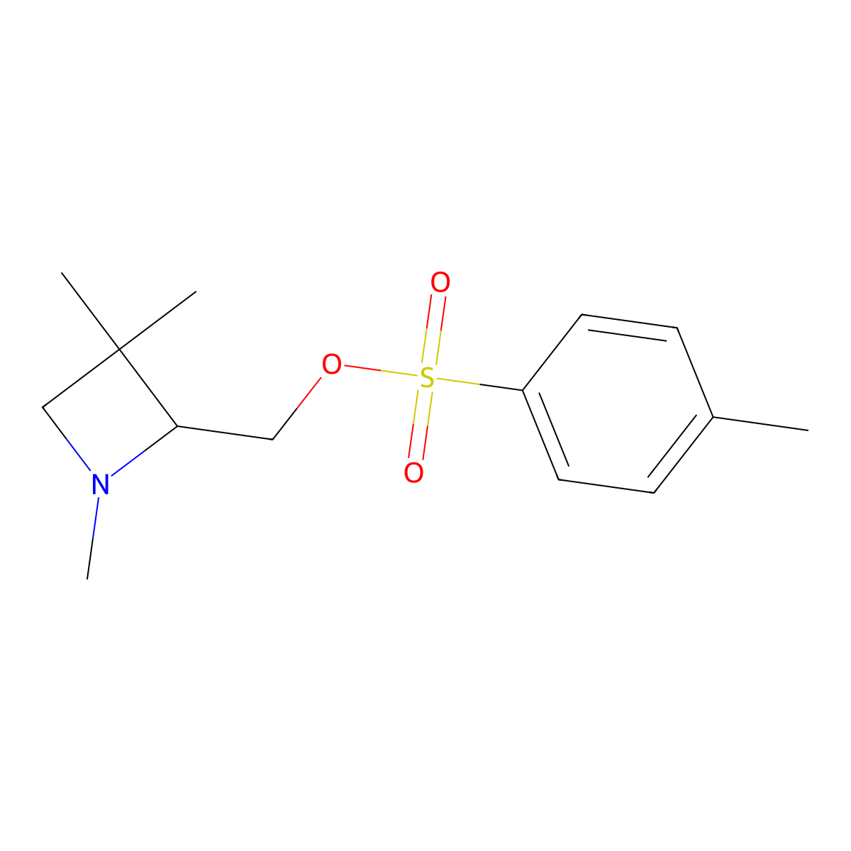 (1,3,3-Trimethylazetidin-2-yl)methyl 4-methylbenzene-1-sulfonate molecular structure, CAS 2757891-90-8