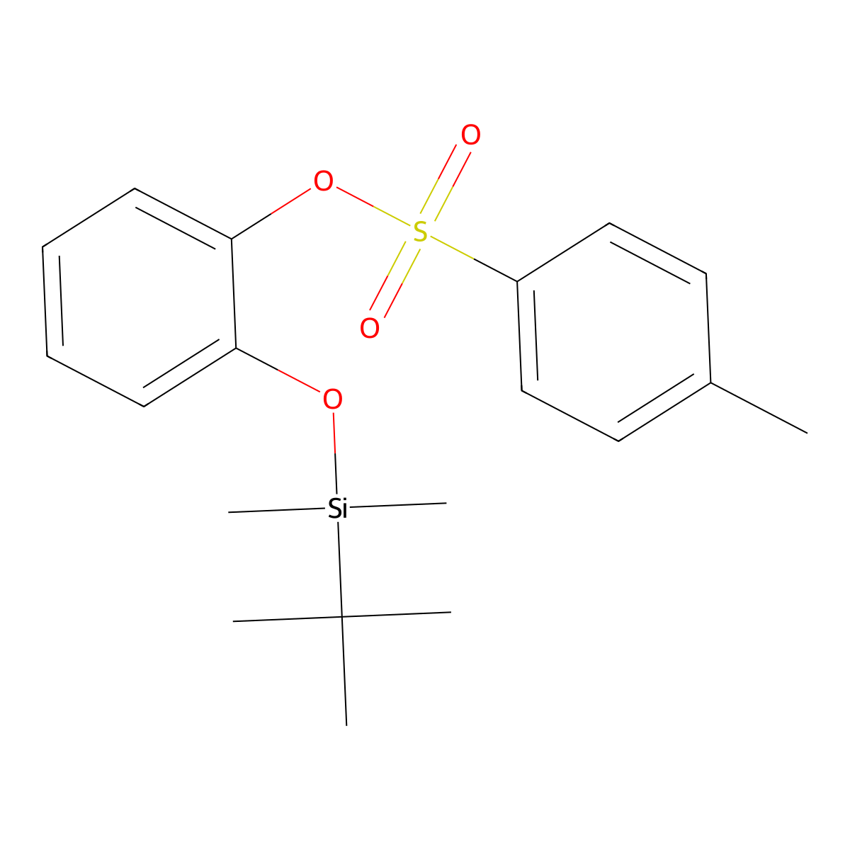2-[(Tert-butyldimethylsilyl)oxy]phenyl 4-methylbenzene-1-sulfonate molecular structure, CAS 2757894-42-9