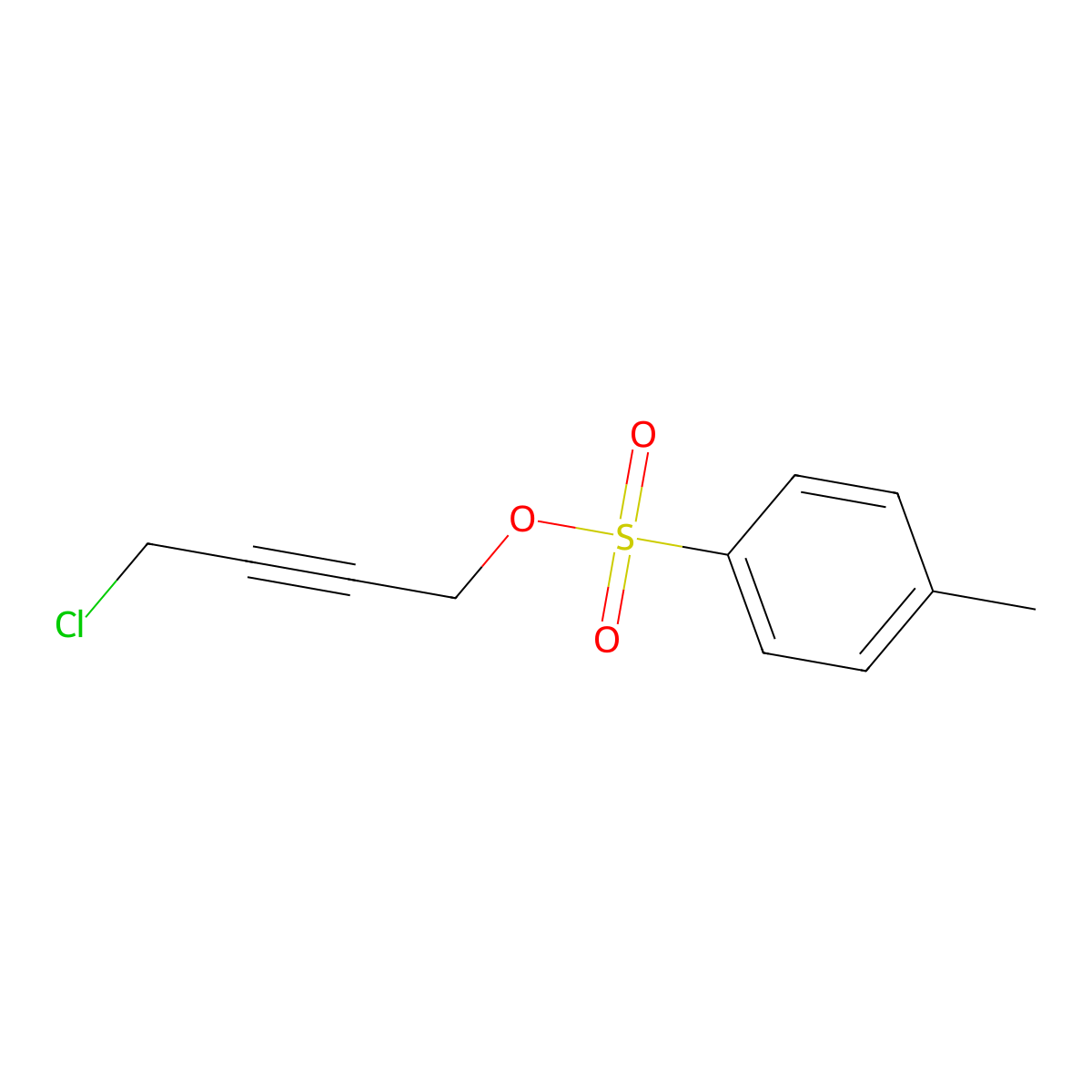 4-Chlorobut-2-yn-1-yl 4-methylbenzene-1-sulfonate molecular structure, CAS 2757894-82-7