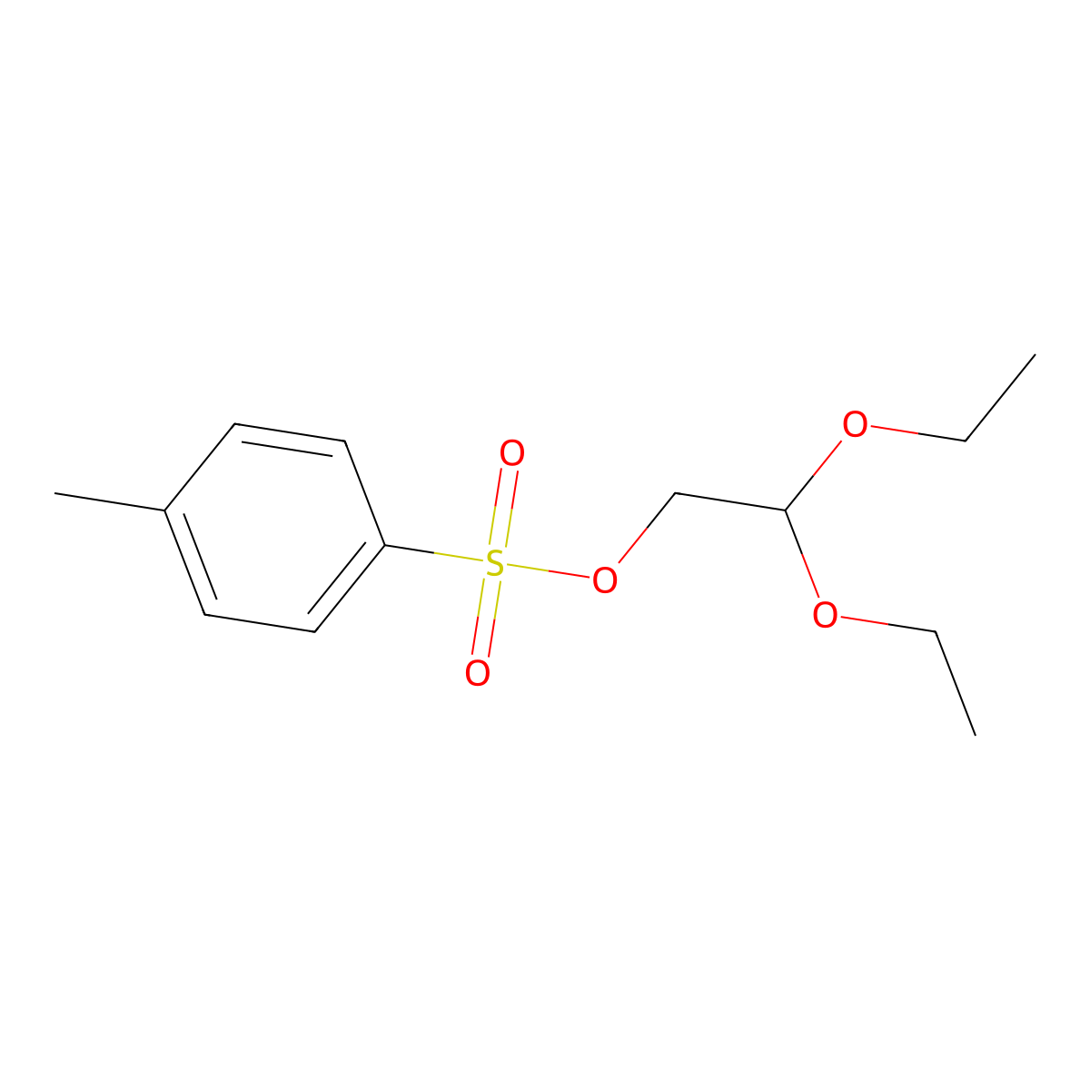 2,2-Diethoxyethyl 4-methylbenzene-1-sulfonate molecular structure, CAS 2757894-95-2