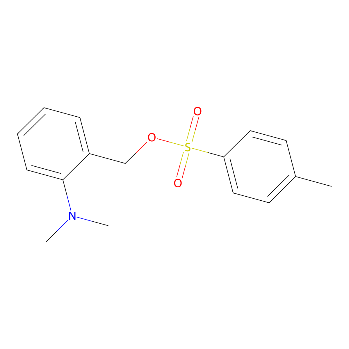 [2-(Dimethylamino)phenyl]methyl 4-methylbenzene-1-sulfonate molecular structure, CAS 2757895-34-2