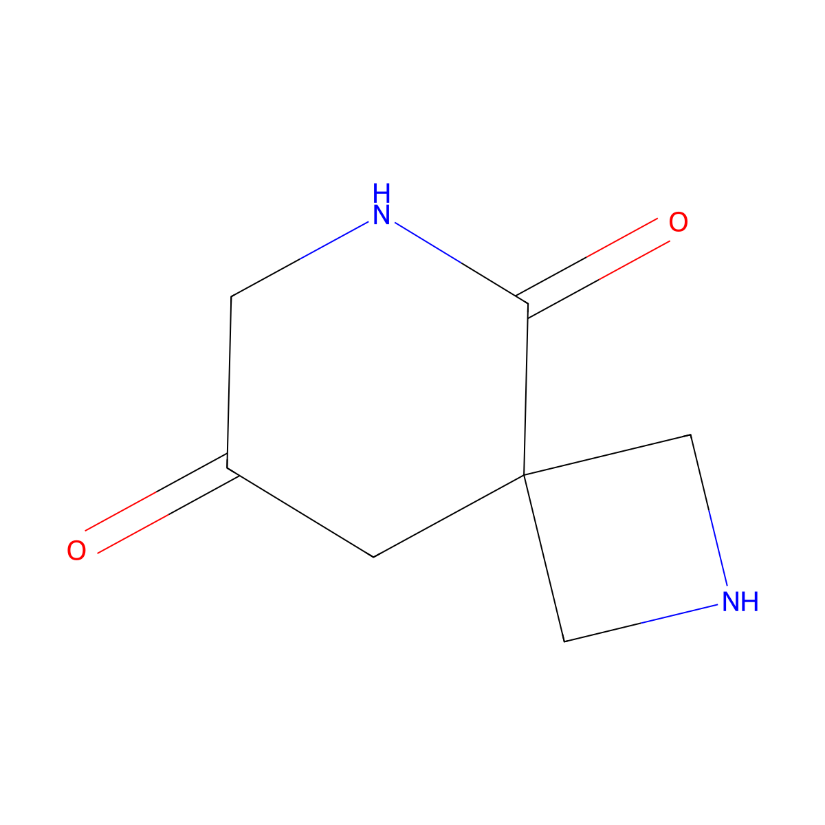 2,6-Diazaspiro[3.5]nonane-5,8-dione molecular structure, CAS 2757895-35-3