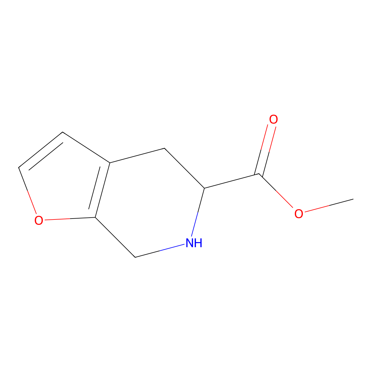 methyl 4H,5H,6H,7H-furo[2,3-c]pyridine-5-carboxylate molecular structure, CAS 2757895-52-4