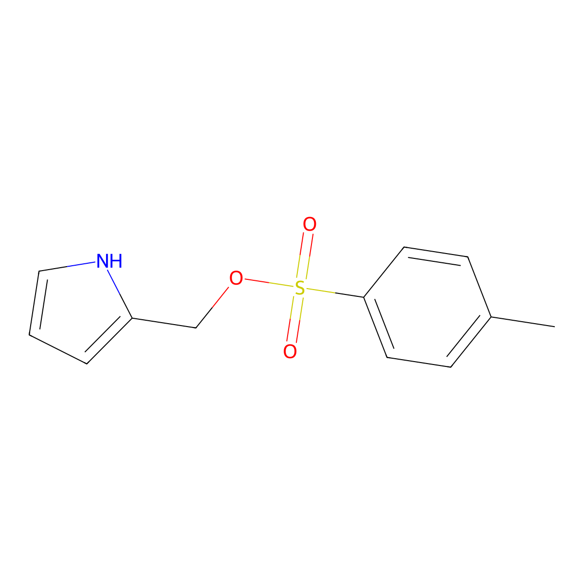 (1H-pyrrol-2-yl)methyl 4-methylbenzene-1-sulfonate molecular structure, CAS 2757895-64-8