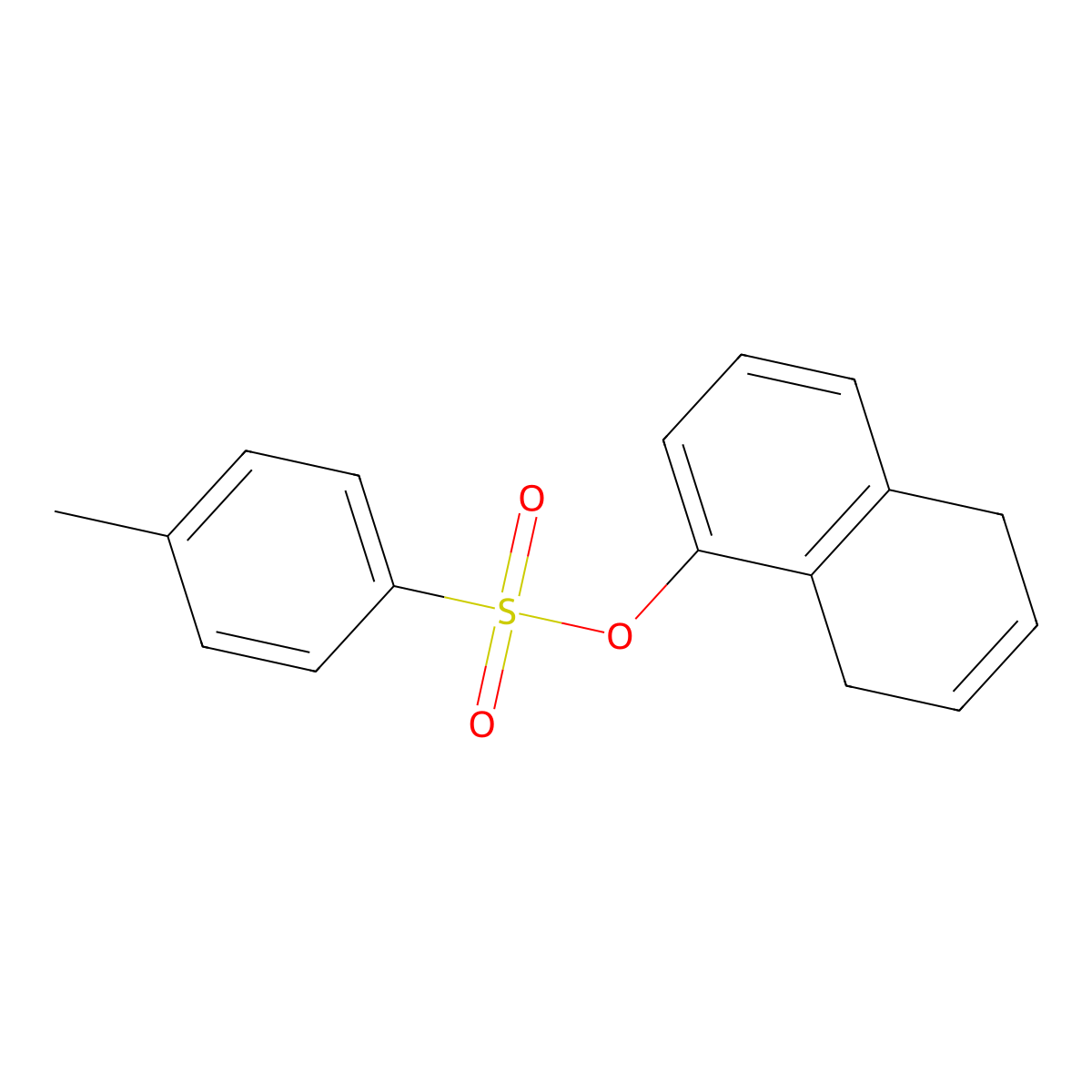 5,8-Dihydronaphthalen-1-yl 4-methylbenzene-1-sulfonate molecular structure, CAS 2757895-99-9