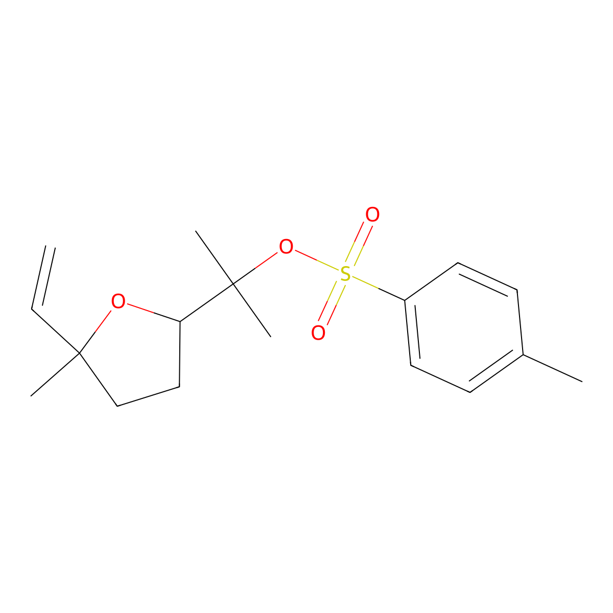 2-(5-Ethenyl-5-methyloxolan-2-yl)propan-2-yl 4-methylbenzene-1-sulfonate molecular structure, CAS 2757896-06-1
