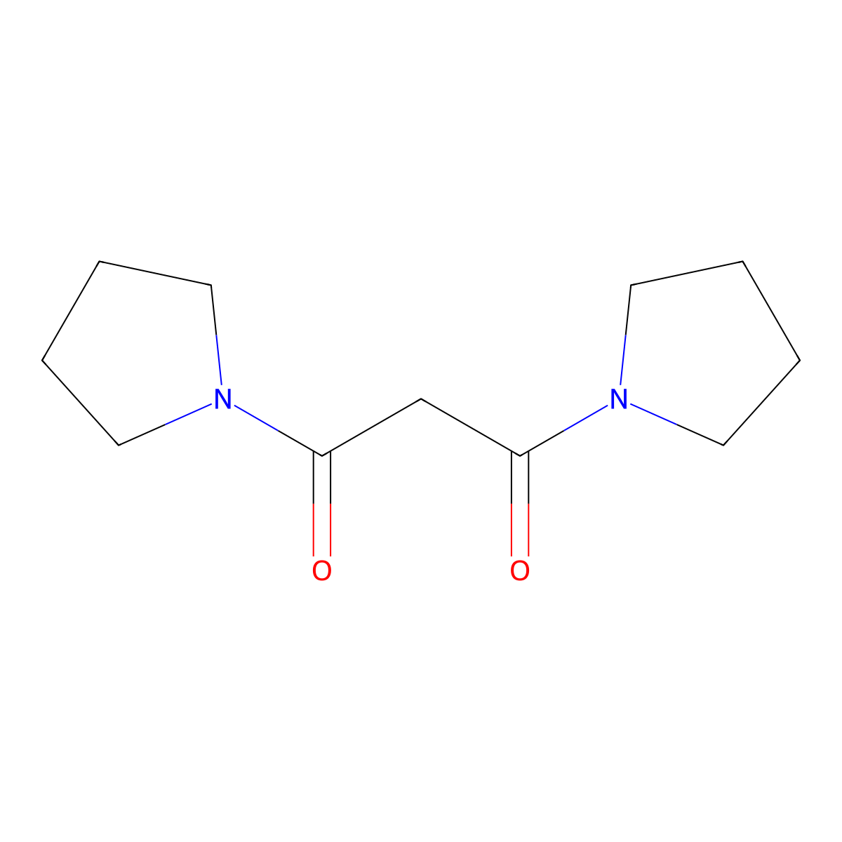 1,3-Di(pyrrolidin-1-yl)propane-1,3-dione molecular structure, CAS 27579-35-7