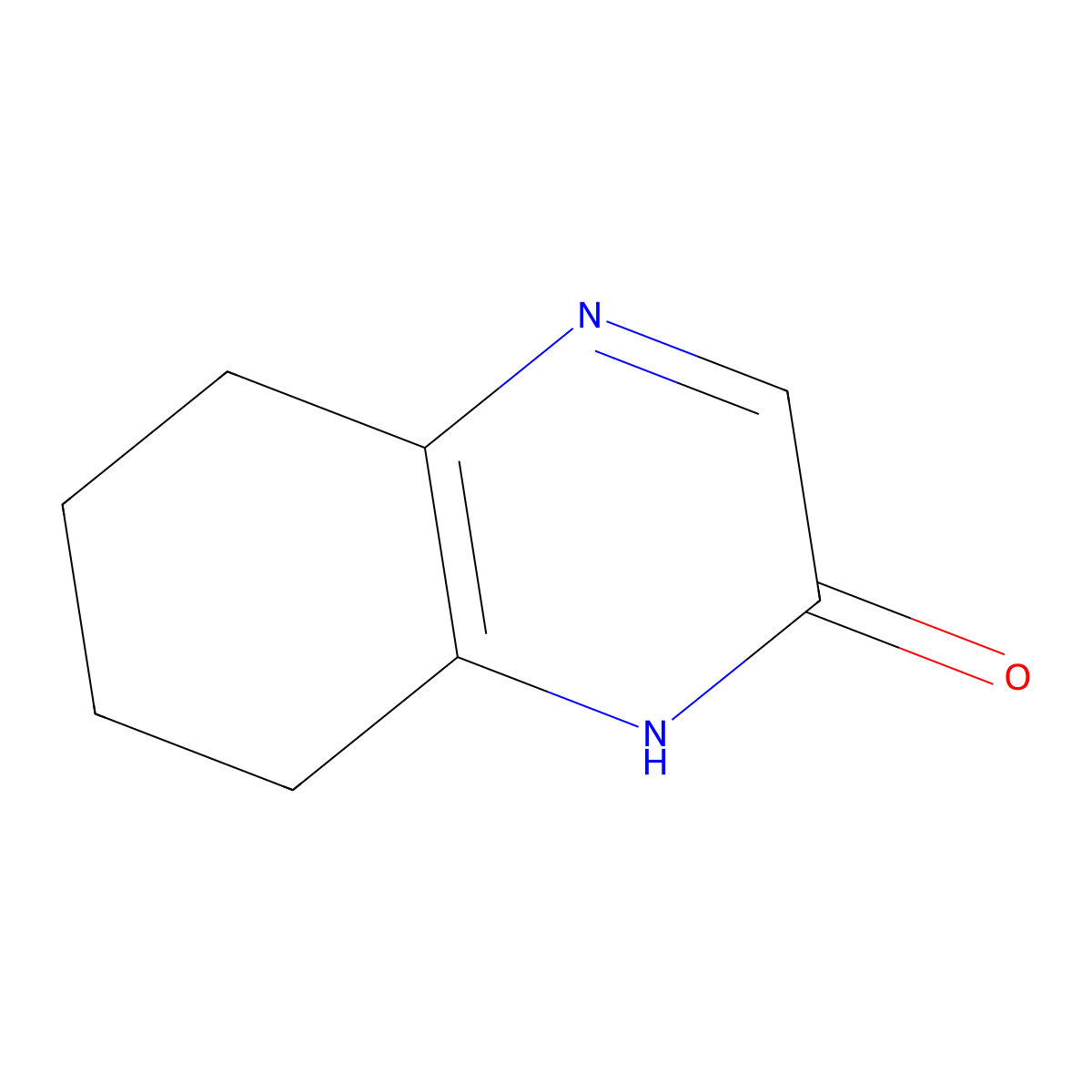 1,2,5,6,7,8-Hexahydroquinoxalin-2-one molecular structure, CAS 27579-58-4