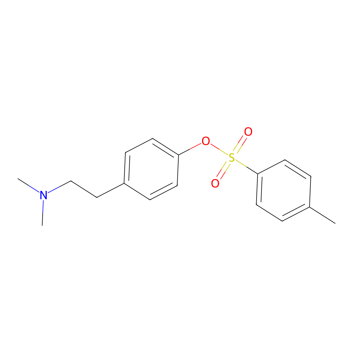 4-[2-(Dimethylamino)ethyl]phenyl 4-methylbenzene-1-sulfonate molecular structure, CAS 2757900-37-9
