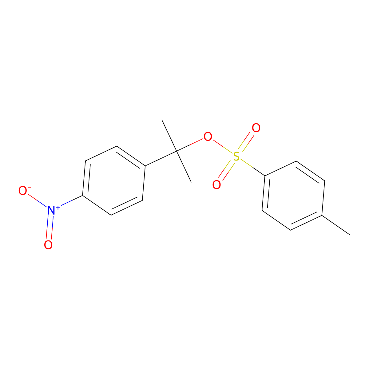 2-(4-Nitrophenyl)propan-2-yl 4-methylbenzene-1-sulfonate molecular structure, CAS 2757900-46-0