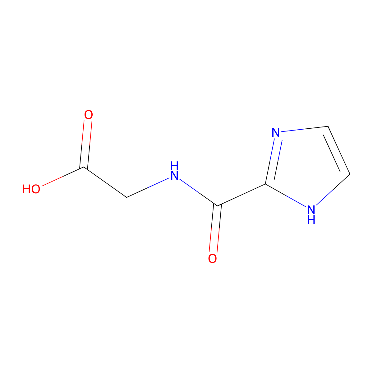 2-[(1H-imidazol-2-yl)formamido]acetic acid molecular structure, CAS 2757900-63-1