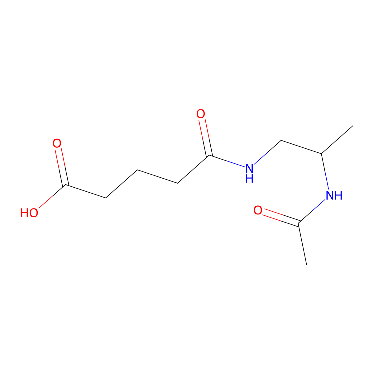4-[(2-Acetamidopropyl)carbamoyl]butanoic acid molecular structure, CAS 2757901-27-0