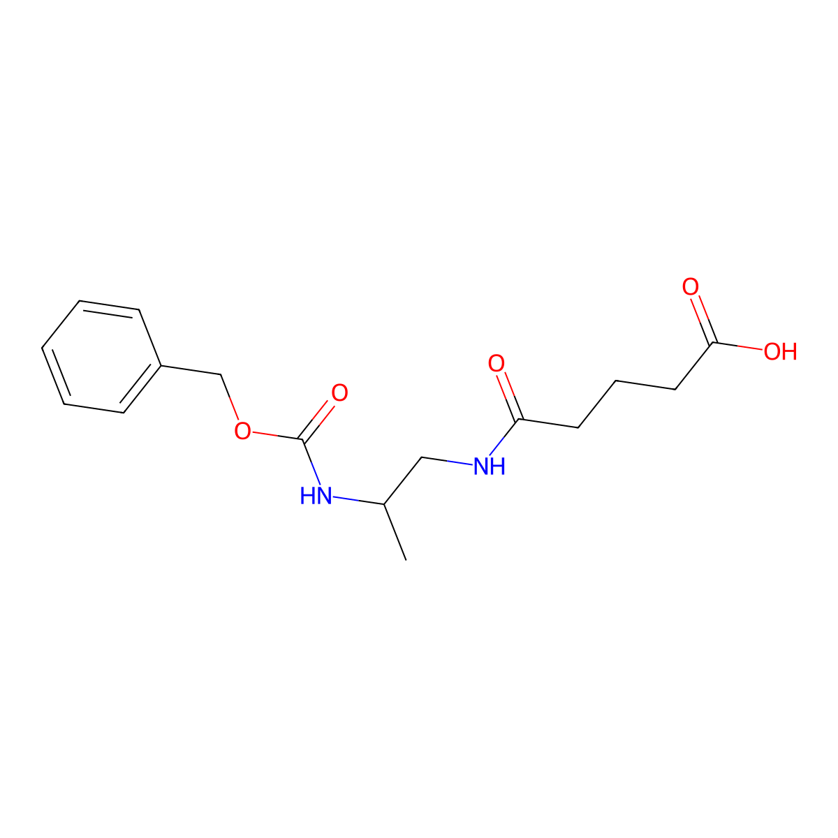 4-[(2-{[(Benzyloxy)carbonyl]amino}propyl)carbamoyl]butanoic acid molecular structure, CAS 2757901-41-8