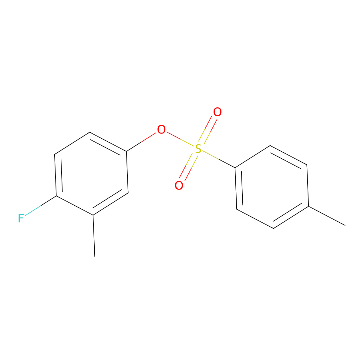 4-Fluoro-3-methylphenyl 4-methylbenzene-1-sulfonate molecular structure, CAS 2757901-54-3