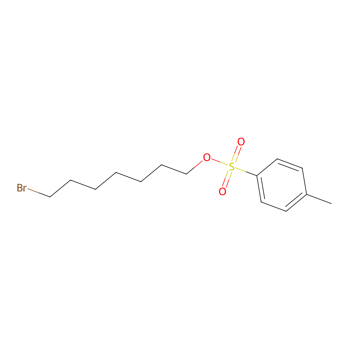 7-Bromoheptyl 4-methylbenzene-1-sulfonate molecular structure, CAS 2757902-06-8