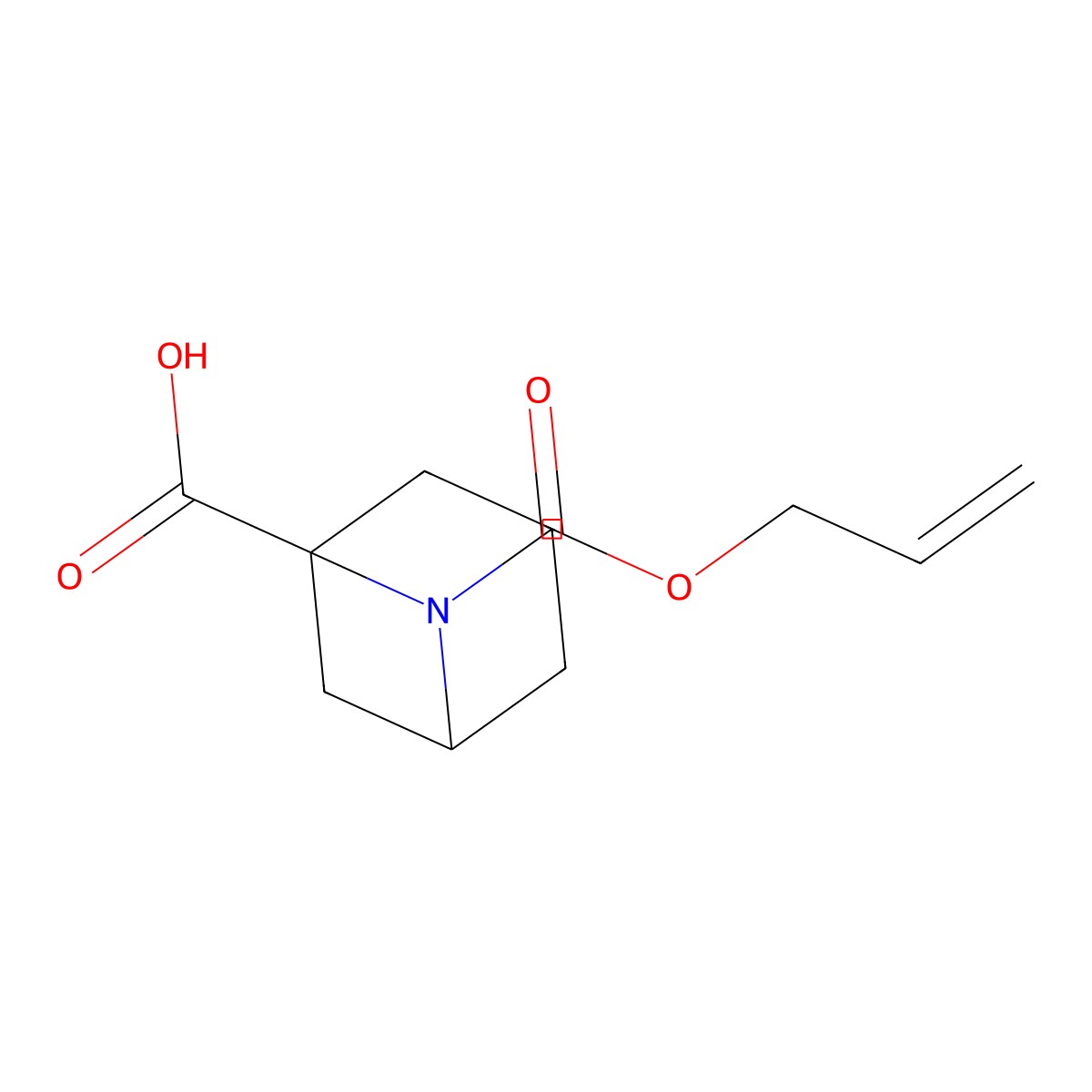 6-[(Prop-2-en-1-yloxy)carbonyl]-6-azabicyclo[3.1.1]heptane-1-carboxylic acid molecular structure, CAS 2757902-16-0