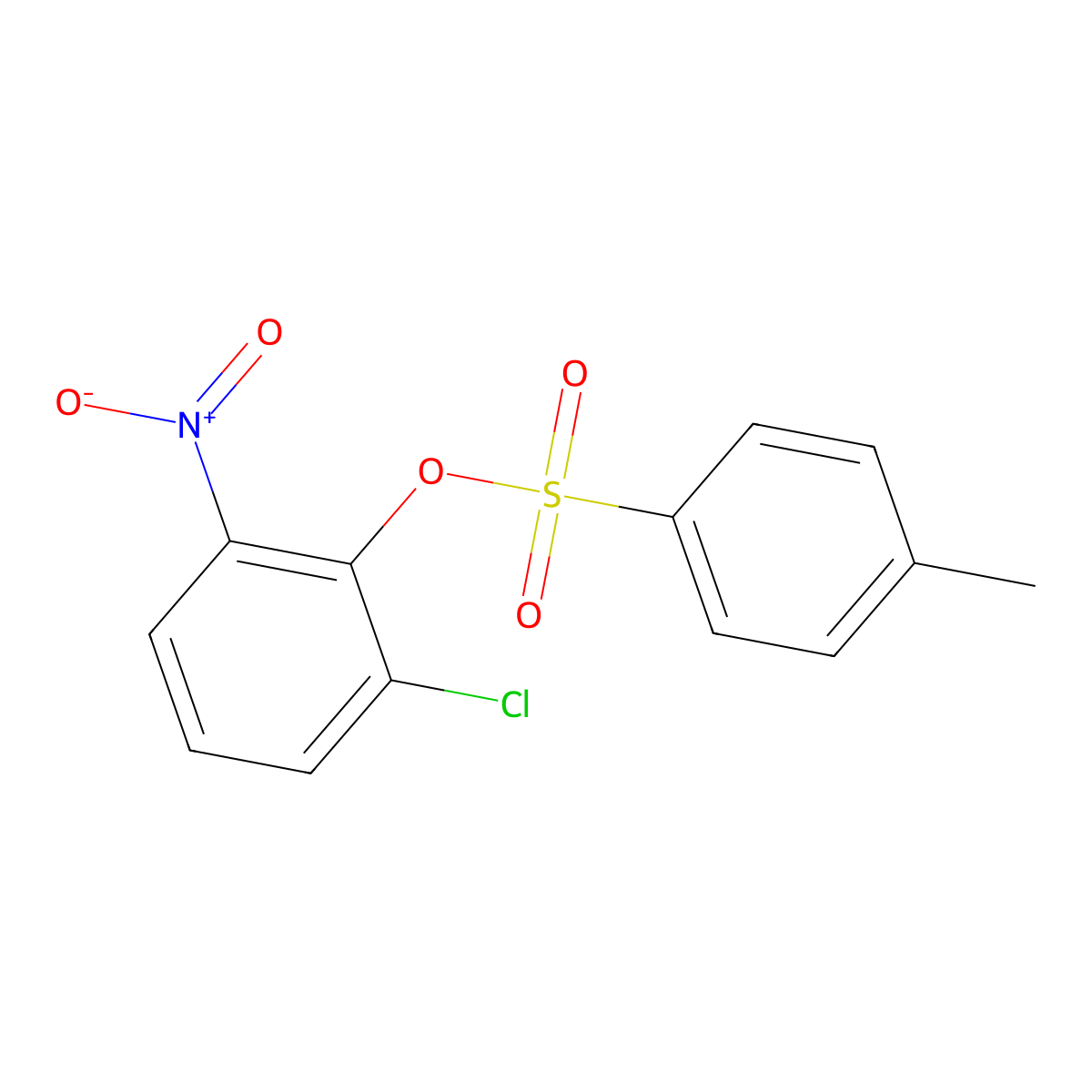 2-Chloro-6-nitrophenyl 4-methylbenzene-1-sulfonate molecular structure, CAS 2757903-56-1