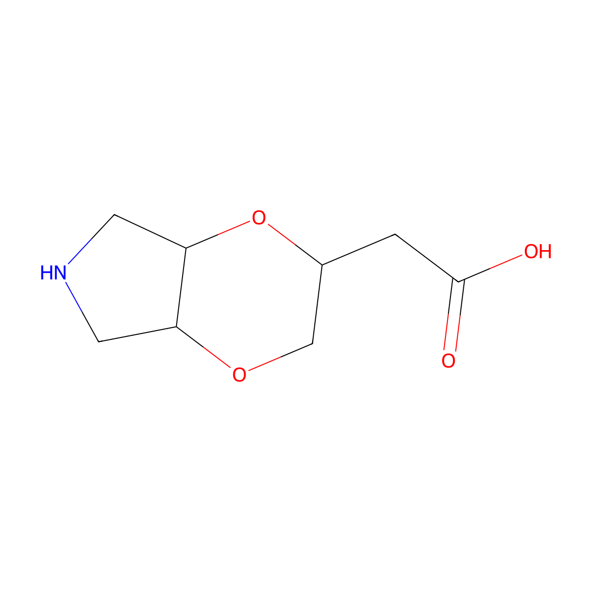 2-{hexahydro-2H-[1,4]dioxino[2,3-c]pyrrol-2-yl}acetic acid molecular structure, CAS 2757903-57-2