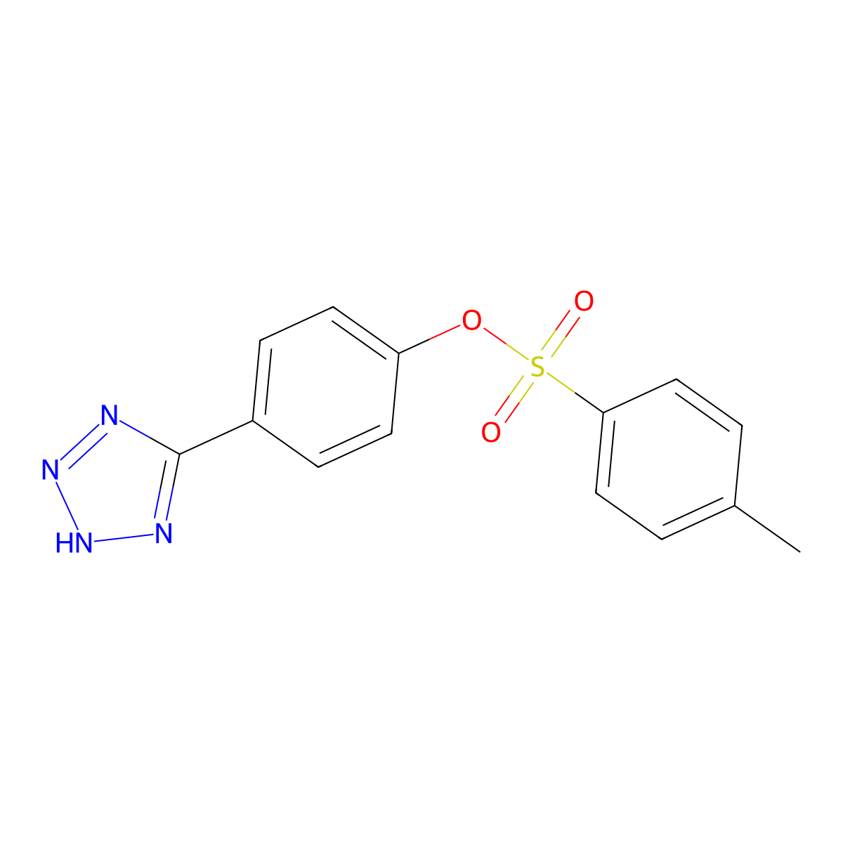 4-(1H-1,2,3,4-tetrazol-5-yl)phenyl 4-methylbenzene-1-sulfonate molecular structure, CAS 2757903-89-0