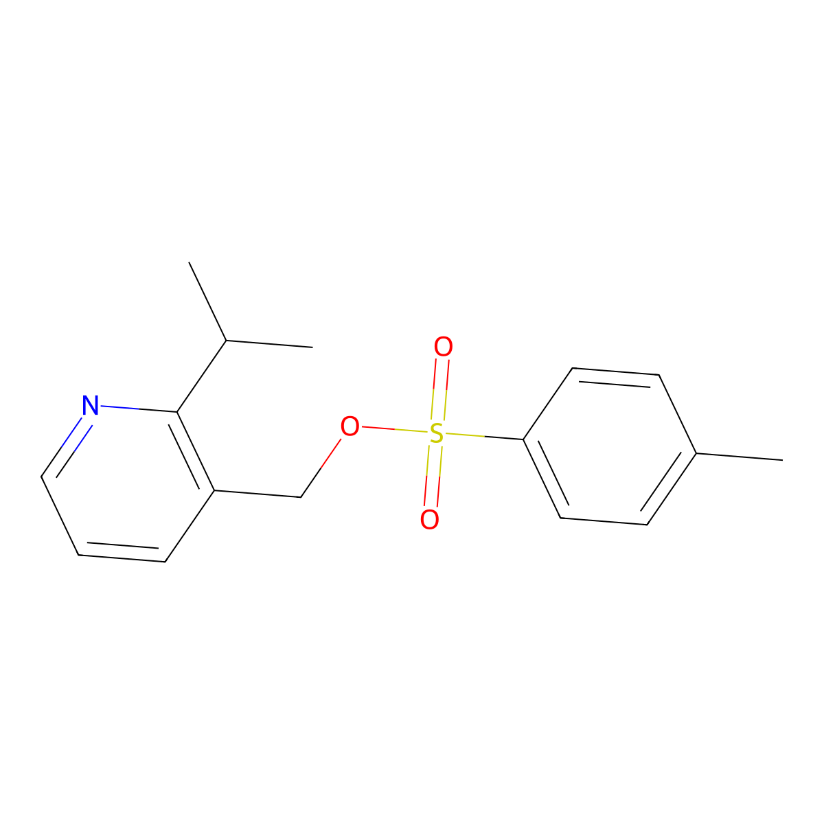 [2-(Propan-2-yl)pyridin-3-yl]methyl 4-methylbenzene-1-sulfonate molecular structure, CAS 2757904-13-3