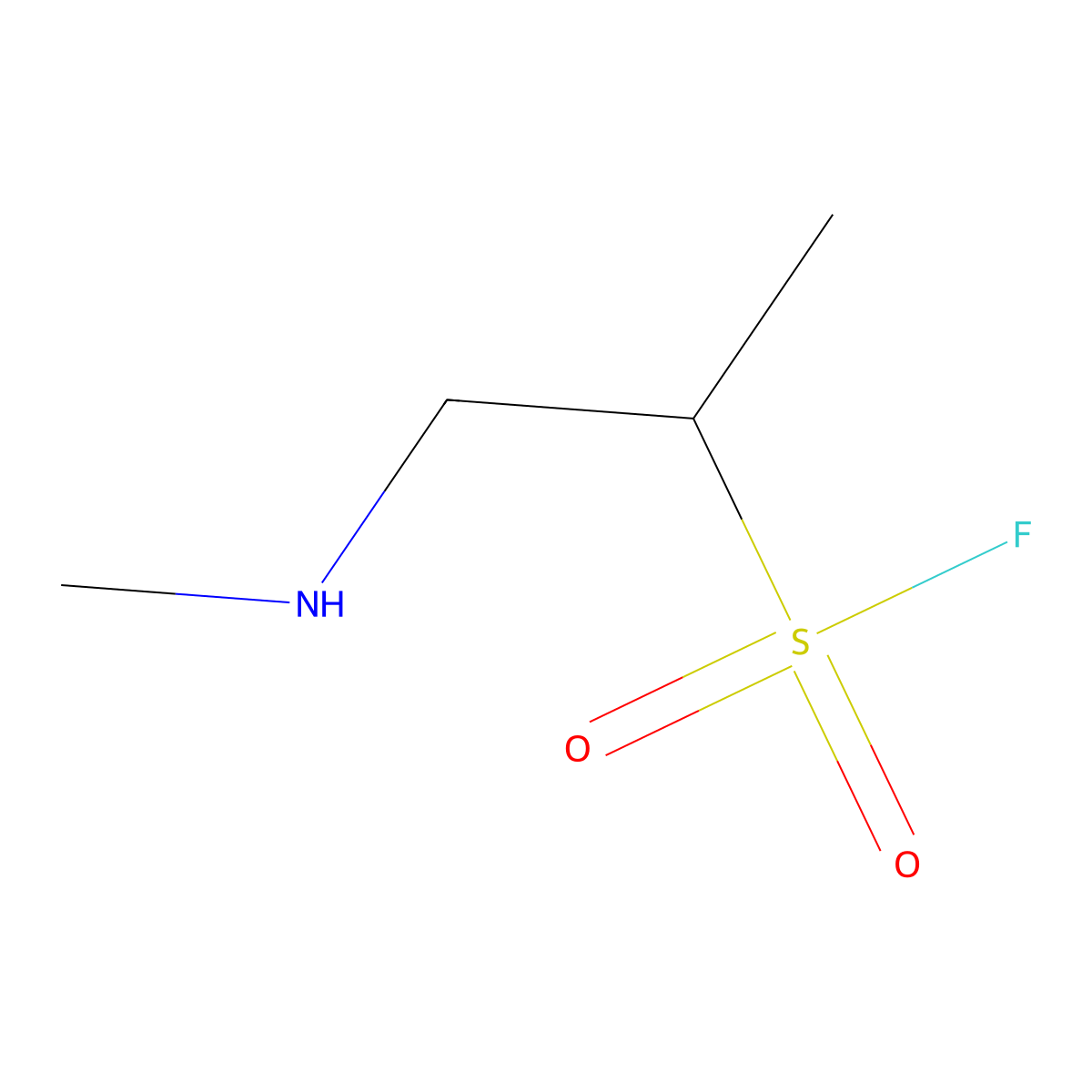 1-(Methylamino)propane-2-sulfonyl fluoride molecular structure, CAS 2757904-29-1