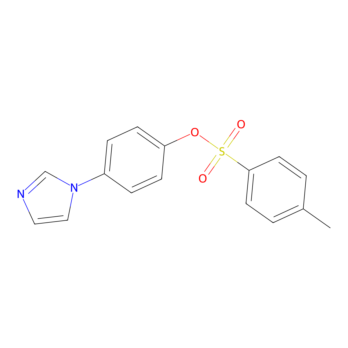 4-(1H-imidazol-1-yl)phenyl 4-methylbenzene-1-sulfonate molecular structure, CAS 2757904-58-6