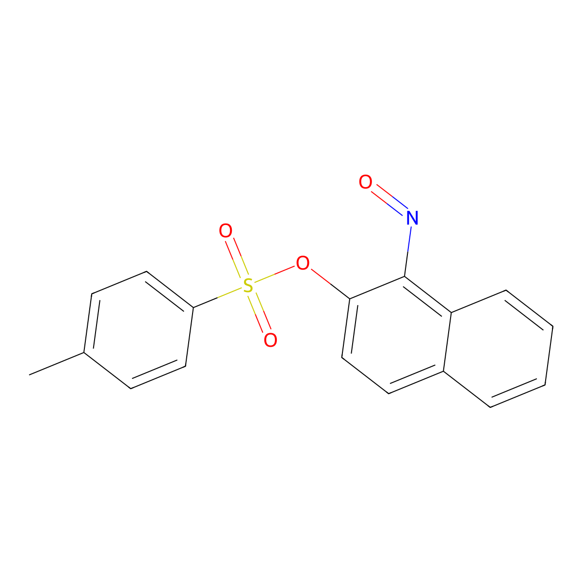 1-Nitrosonaphthalen-2-yl 4-methylbenzene-1-sulfonate molecular structure, CAS 2757904-80-4