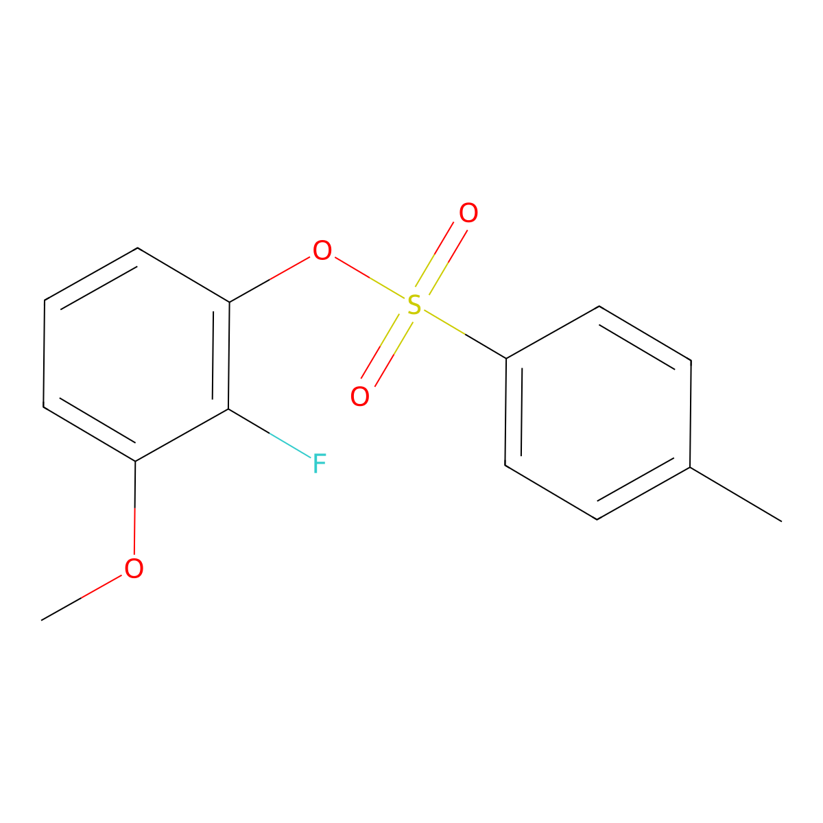 2-Fluoro-3-methoxyphenyl 4-methylbenzene-1-sulfonate molecular structure, CAS 2757905-81-8