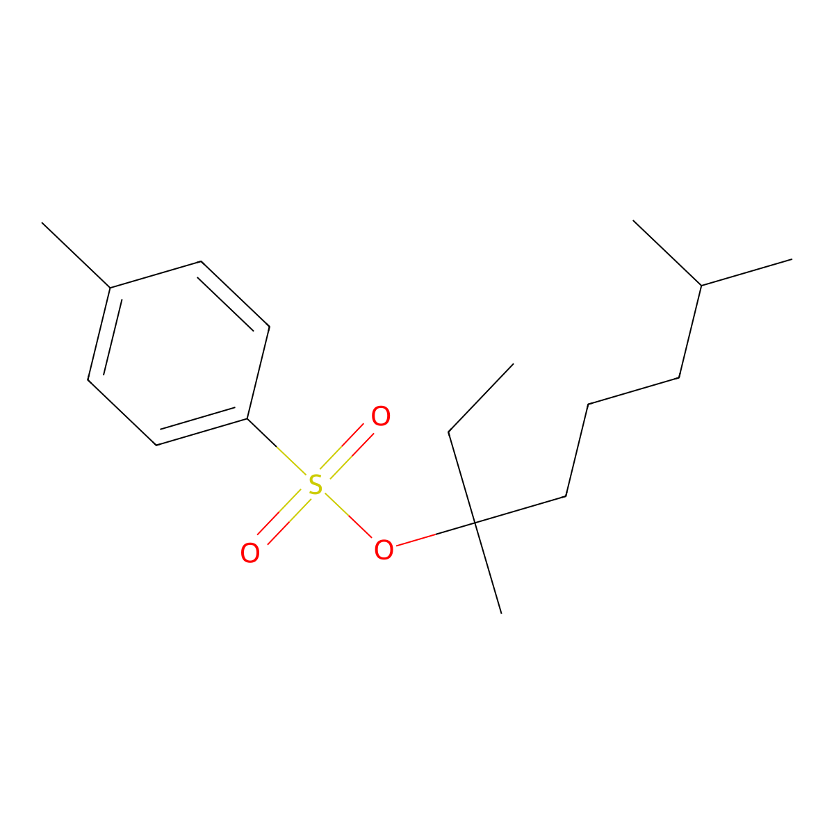 3,7-Dimethyloctan-3-yl 4-methylbenzene-1-sulfonate molecular structure, CAS 2757905-93-2