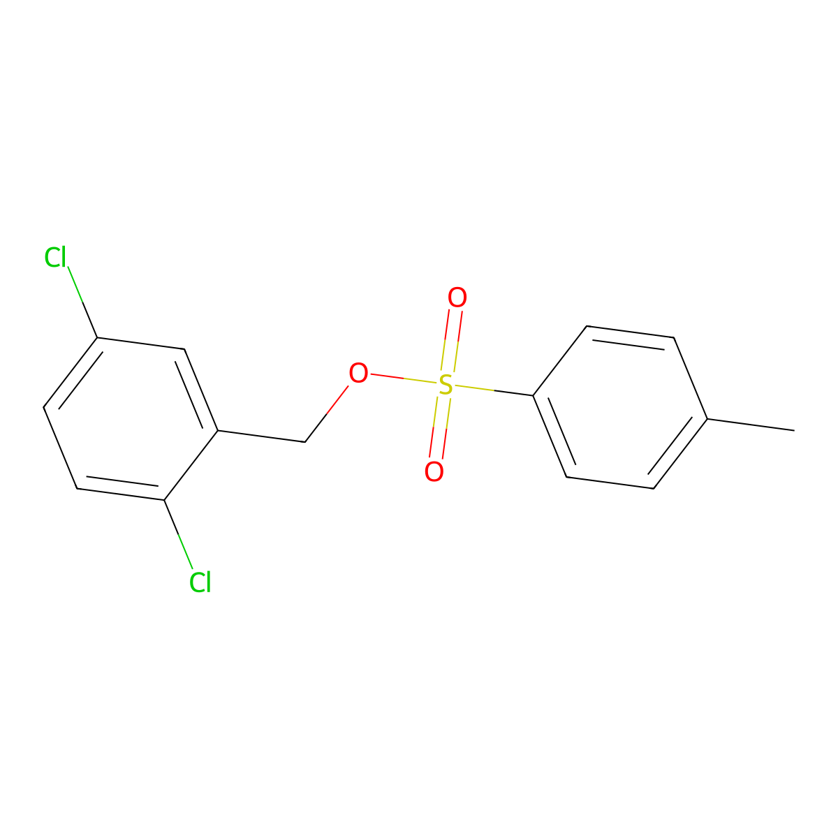 (2,5-Dichlorophenyl)methyl 4-methylbenzene-1-sulfonate molecular structure, CAS 2757905-98-7