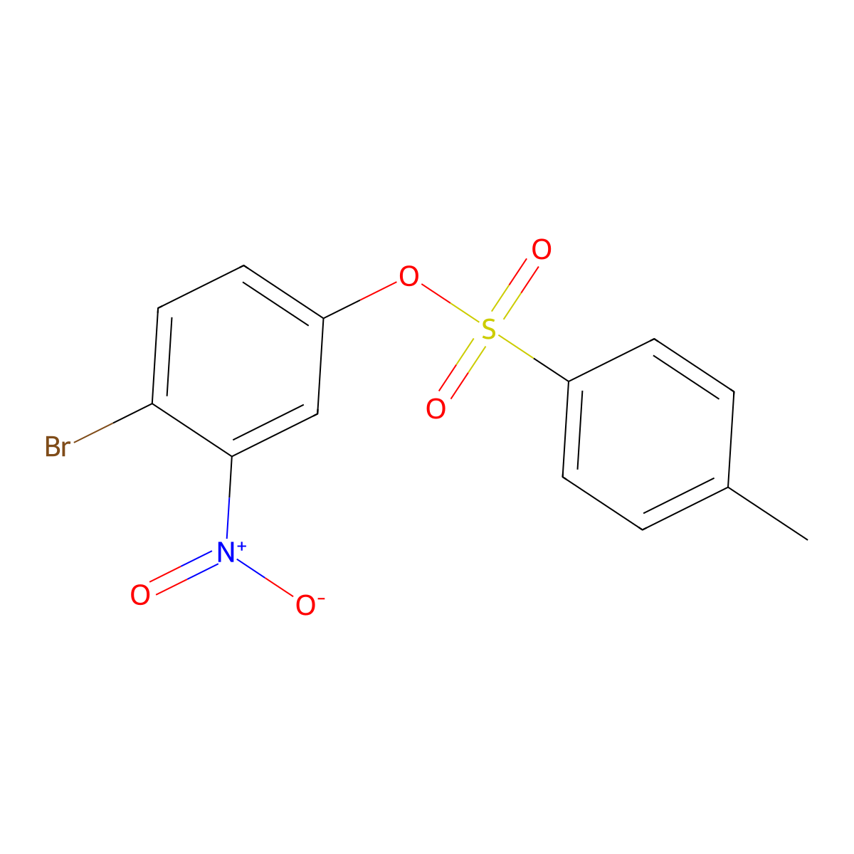 4-Bromo-3-nitrophenyl 4-methylbenzene-1-sulfonate molecular structure, CAS 2757906-39-9