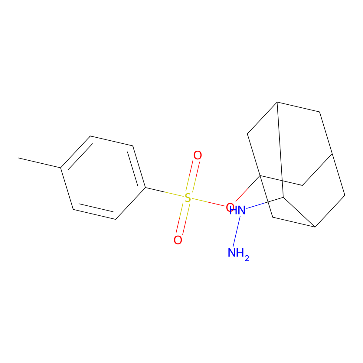 4-Hydrazinyladamantan-1-yl 4-methylbenzene-1-sulfonate molecular structure, CAS 2757906-55-9