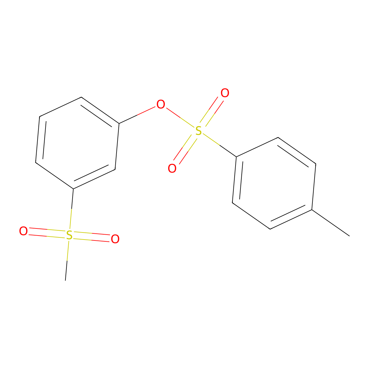 3-Methanesulfonylphenyl 4-methylbenzene-1-sulfonate molecular structure, CAS 2757911-66-1