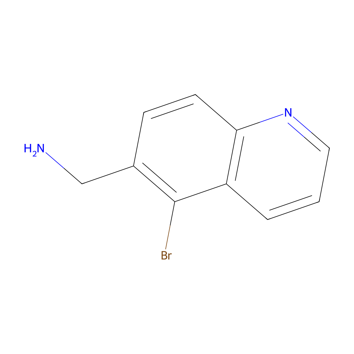1-(5-Bromoquinolin-6-yl)methanamine molecular structure, CAS 2757912-09-5