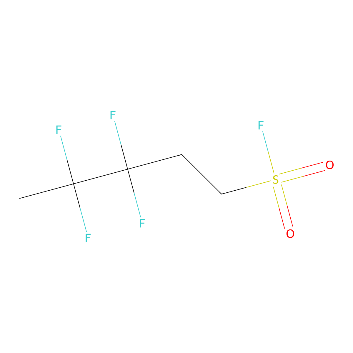 3,3,4,4-Tetrafluoropentane-1-sulfonyl fluoride molecular structure, CAS 2757912-20-0
