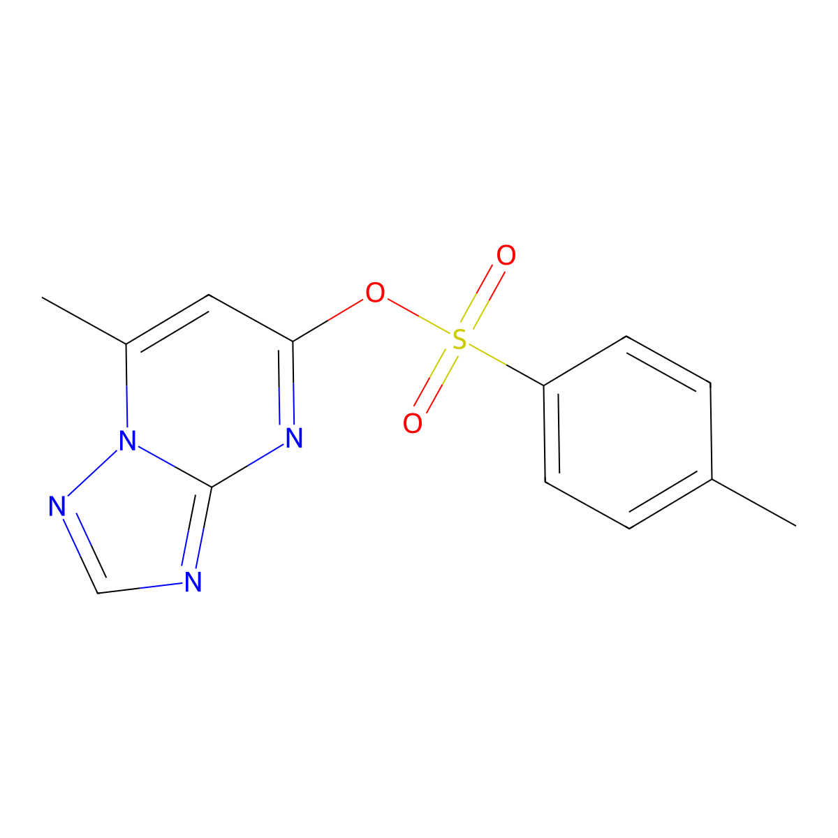 7-Methyl-[1,2,4]triazolo[1,5-a]pyrimidin-5-yl 4-methylbenzene-1-sulfonate molecular structure, CAS 2757912-64-2