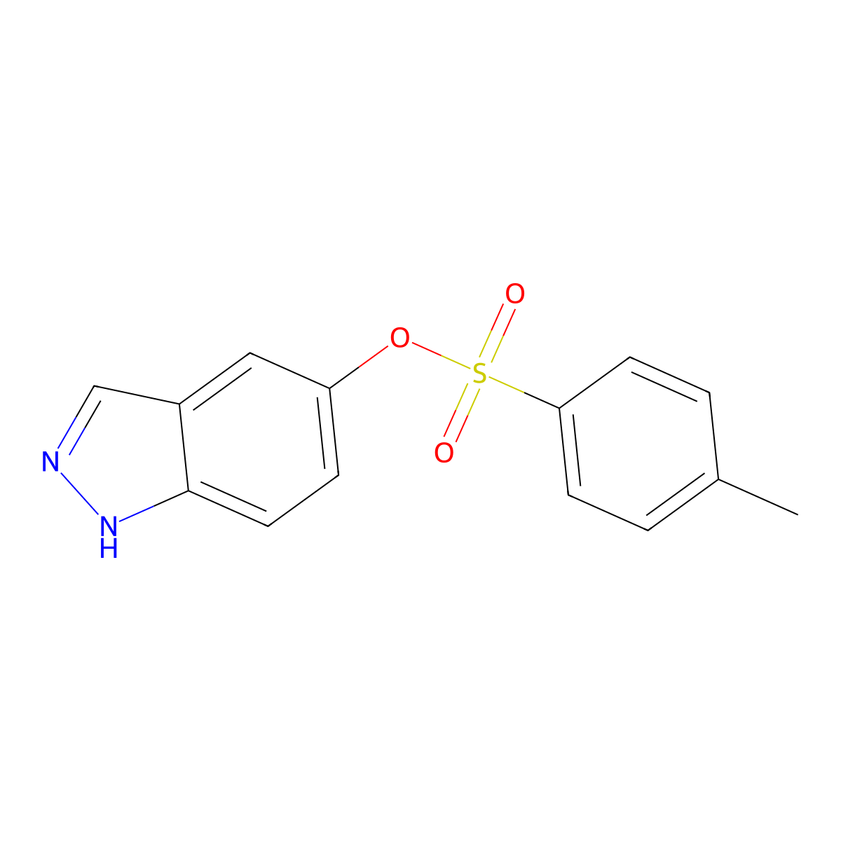 1H-indazol-5-yl 4-methylbenzene-1-sulfonate molecular structure, CAS 2757912-77-7