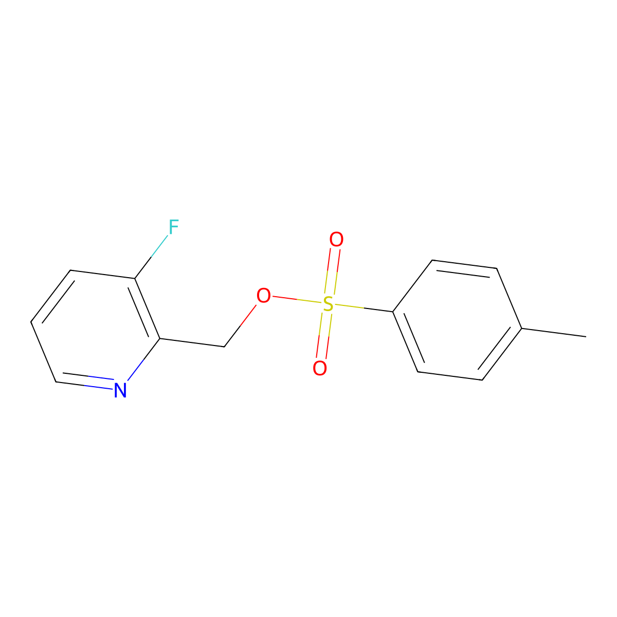 (3-Fluoropyridin-2-yl)methyl 4-methylbenzene-1-sulfonate molecular structure, CAS 2757912-86-8