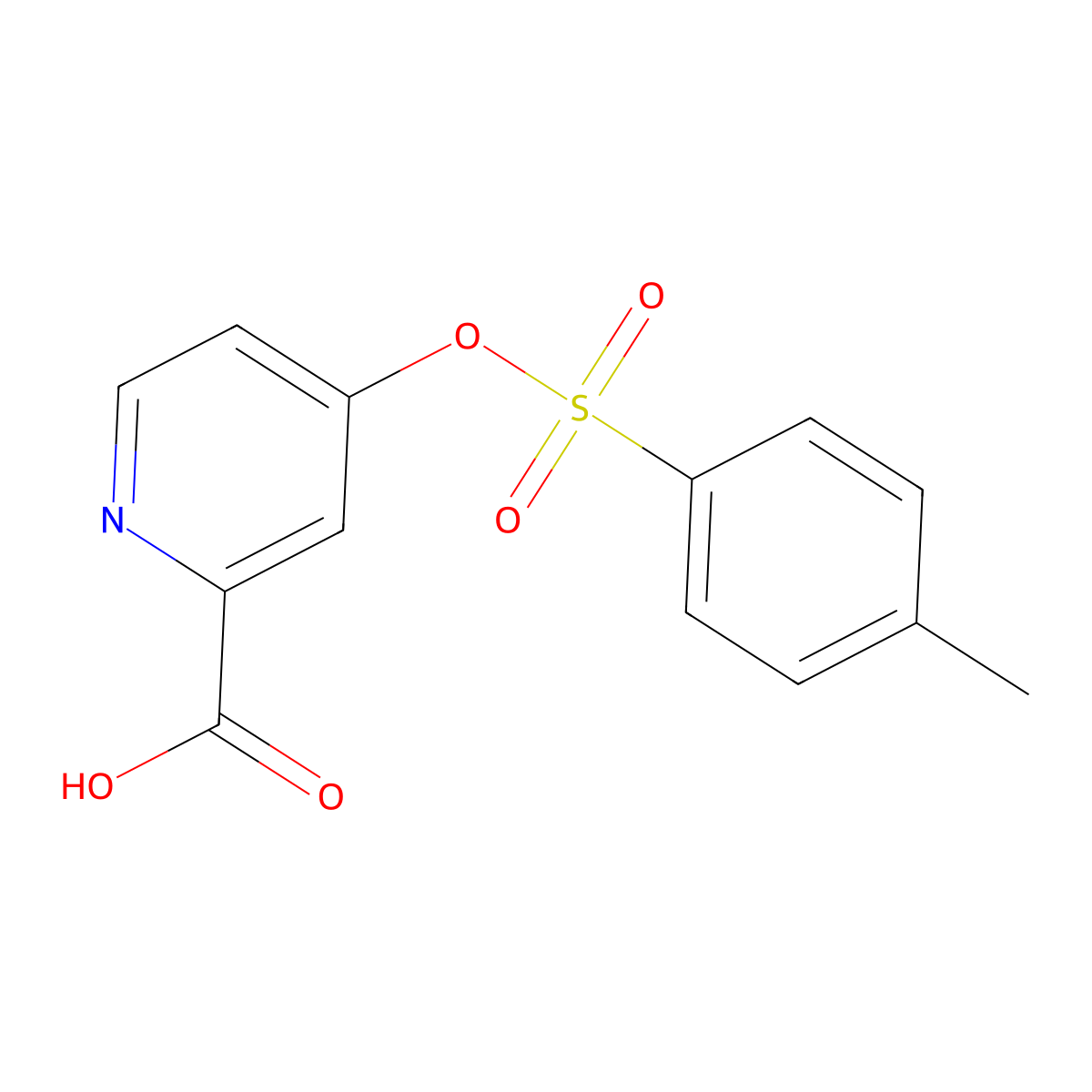 4-[(4-Methylbenzenesulfonyl)oxy]pyridine-2-carboxylic acid molecular structure, CAS 2757912-99-3