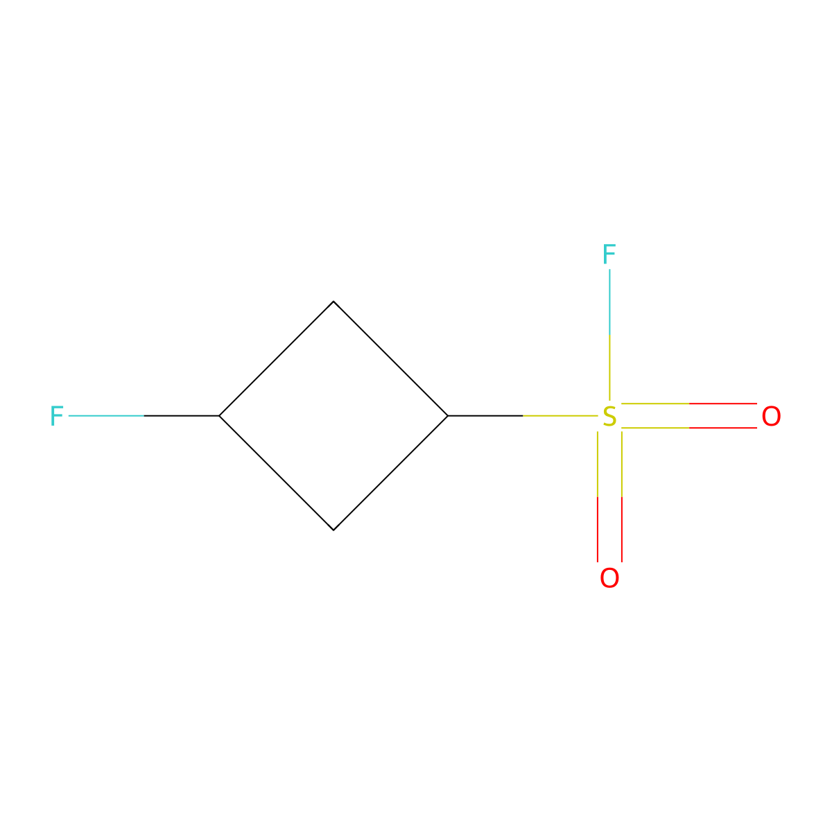 3-Fluorocyclobutane-1-sulfonyl fluoride molecular structure, CAS 2757913-09-8