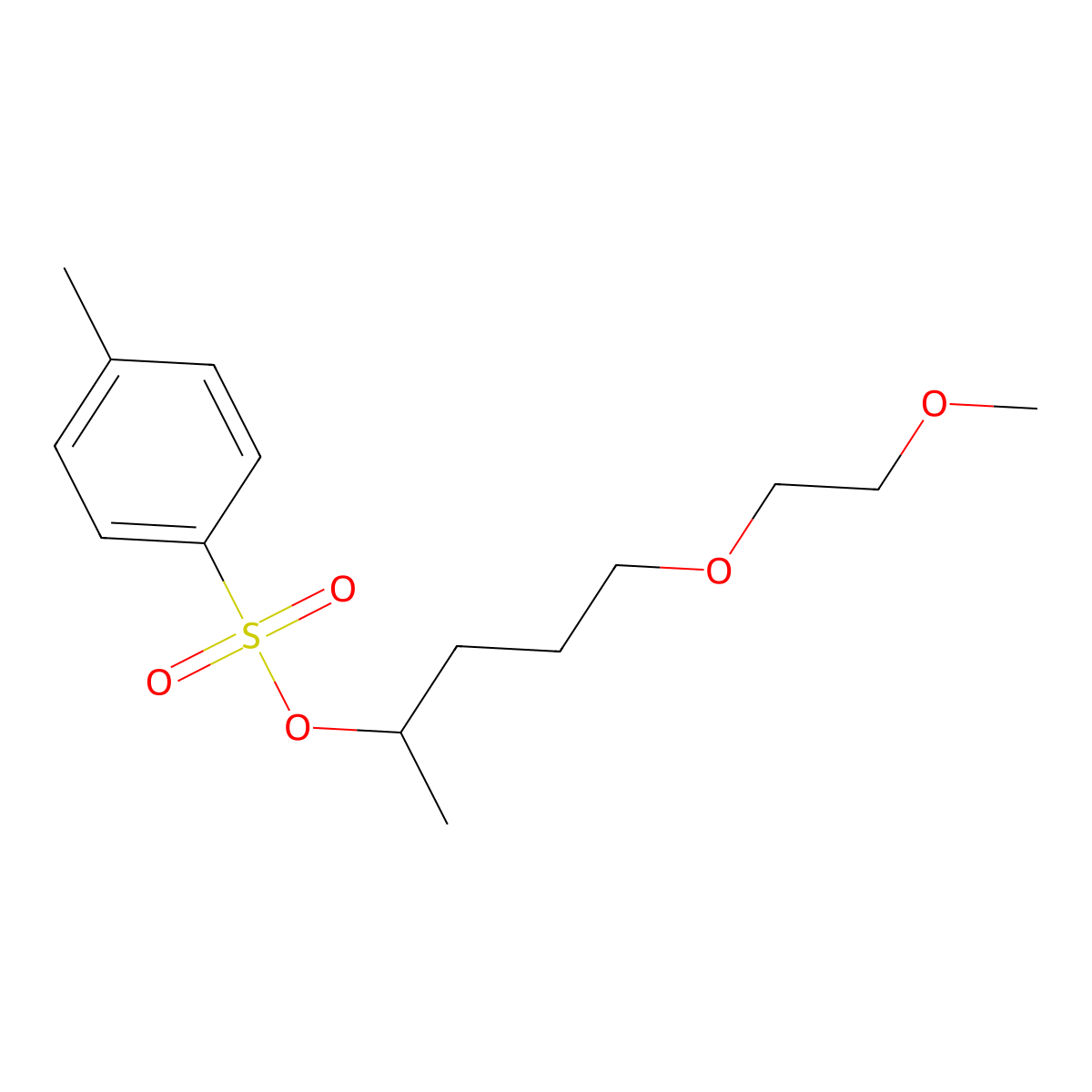 5-(2-Methoxyethoxy)pentan-2-yl 4-methylbenzene-1-sulfonate molecular structure, CAS 2757913-11-2