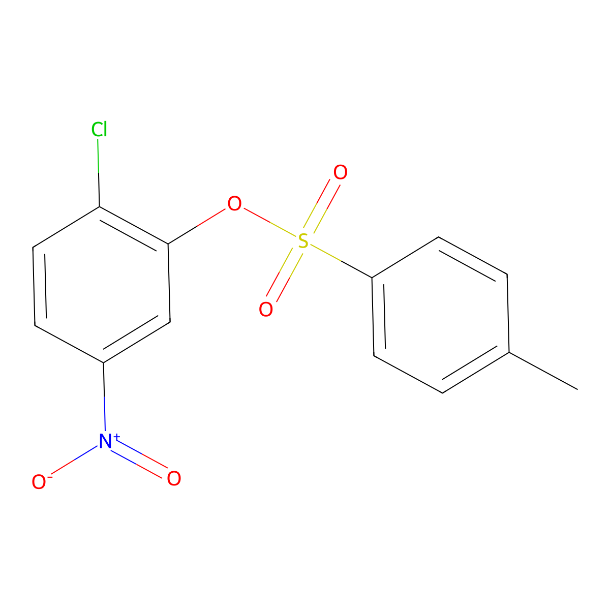 2-Chloro-5-nitrophenyl 4-methylbenzene-1-sulfonate molecular structure, CAS 2757915-79-8